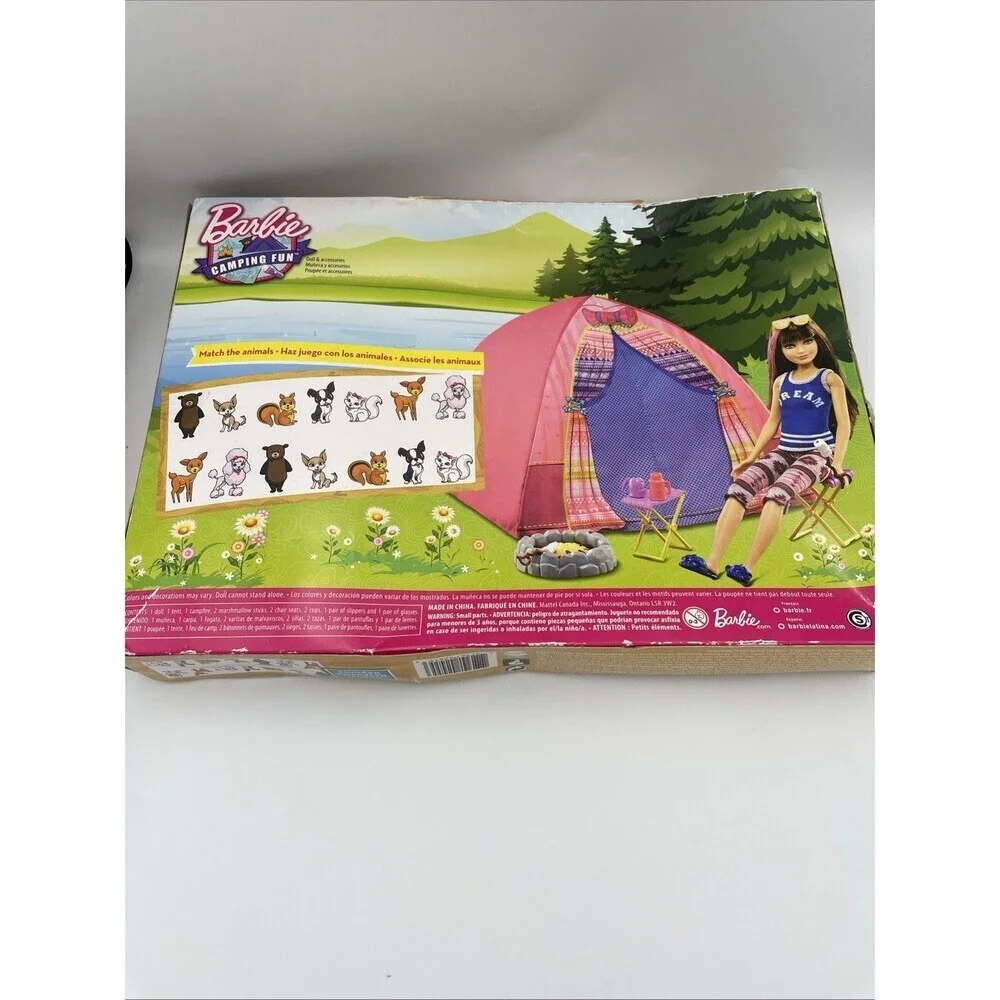 Barbie Camping Fun Doll Tent Mattel Accessories NIB 2016